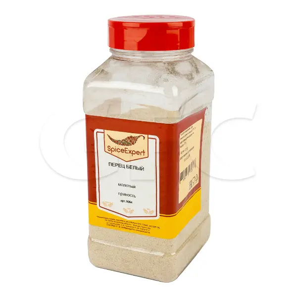 Перец белый молотый SpicExpert 500гр/1000мл банка, 6шт/кор